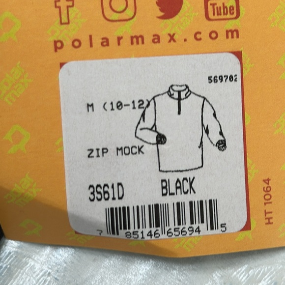 Polarmax 3.0 SUPER MIDWEIGHT ZIP MOCK - Black - Picture 13 of 13